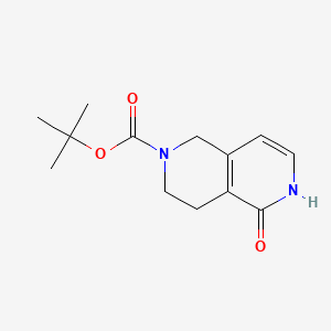 molecular formula C13H18N2O3 B589116 叔丁基 5-氧代-3,4,5,6-四氢-2,6-萘啶-2(1H)-羧酸酯 CAS No. 1211594-91-0
