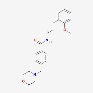 molecular formula C22H28N2O3 B5891161 N-[3-(2-methoxyphenyl)propyl]-4-(4-morpholinylmethyl)benzamide 