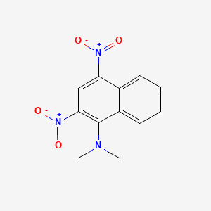 molecular formula C12H11N3O4 B589120 N,N-Dimethyl-2,4-dinitro-1-naphthalenamine CAS No. 39139-79-2