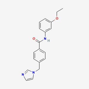 molecular formula C19H19N3O2 B5891274 N-(3-ethoxyphenyl)-4-(1H-imidazol-1-ylmethyl)benzamide 