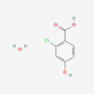 B589129 2-Chloro-4-hydroxybenzoic acid hydrate CAS No. 440123-65-9