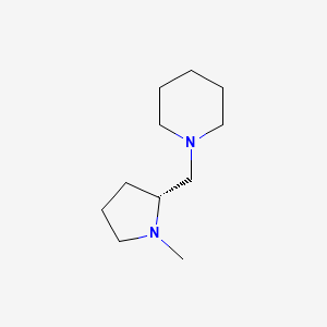 molecular formula C11H22N2 B589133 (R)-1-((1-methylpyrrolidin-2-yl)methyl)piperidine CAS No. 155726-05-9