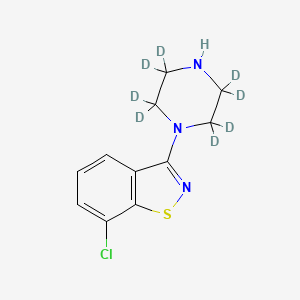7-Chloro-3-(piperazin-1-yl)benzol[d]isothiazole-d8