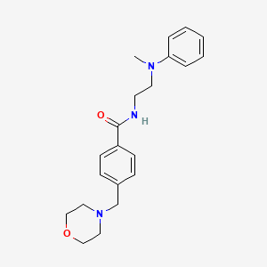 molecular formula C21H27N3O2 B5891382 N-{2-[methyl(phenyl)amino]ethyl}-4-(4-morpholinylmethyl)benzamide 
