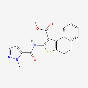 molecular formula C19H17N3O3S B5891389 methyl 2-{[(1-methyl-1H-pyrazol-5-yl)carbonyl]amino}-4,5-dihydronaphtho[2,1-b]thiophene-1-carboxylate 