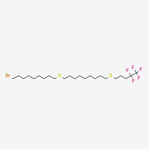 molecular formula C23H42BrF5S2 B589144 1-(9-Bromononylsulfanyl)-9-(4,4,5,5,5-pentafluoropentylsulfanyl)nonane CAS No. 1391053-14-7