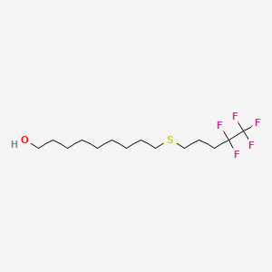 molecular formula C14H25F5OS B589146 9-(4,4,5,5,5-Pentafluoropentylsulfanyl)nonan-1-ol CAS No. 511545-94-1