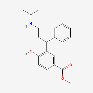 molecular formula C20H25NO3 B589150 rac 5-Carboxy Desisopropyl Tolterodine Methyl Ester CAS No. 1391053-28-3