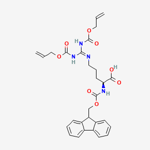 molecular formula C29H32N4O8 B589151 Fmoc-Arg(Aloc)2-OH CAS No. 148893-34-9
