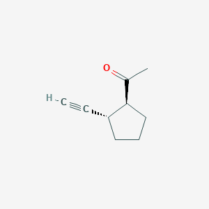 molecular formula C9H12O B589152 Ethanone,1-(2-ethynylcyclopentyl)-,trans- CAS No. 155222-54-1