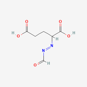molecular formula C6H8N2O5 B589153 2-[(E)-Formyldiazenyl]pentanedioic acid CAS No. 943418-43-7