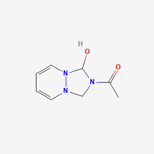 molecular formula C8H11N3O2 B589160 1-(1-Hydroxy-1H-[1,2,4]triazolo[1,2-a]pyridazin-2(3H)-yl)ethanone CAS No. 135307-02-7