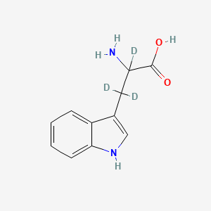 molecular formula C11H12N2O2 B589162 DL-Tryptophan-d3 CAS No. 340257-61-6
