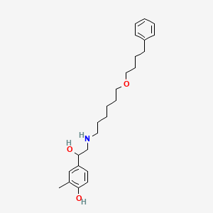 molecular formula C25H37NO3 B589177 3-De(hydroxymethyl)-3-methyl Salmeterol CAS No. 1391054-40-2