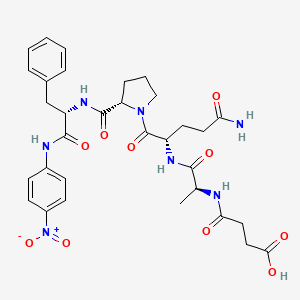 molecular formula C32H39N7O10 B589180 Suc-Ala-Gln-Pro-Phe-pNA CAS No. 128822-33-3