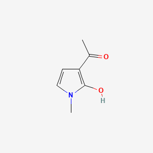 molecular formula C7H9NO2 B589183 1-(2-Hydroxy-1-methyl-1H-pyrrol-3-yl)ethanone CAS No. 128547-01-3