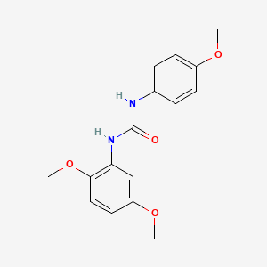 molecular formula C16H18N2O4 B5891868 N-(2,5-dimethoxyphenyl)-N'-(4-methoxyphenyl)urea 