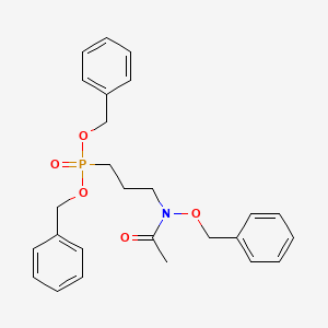 molecular formula C26H30NO5P B589187 N-[3-bis(phenylmethoxy)phosphorylpropyl]-N-phenylmethoxyacetamide CAS No. 1003599-68-5