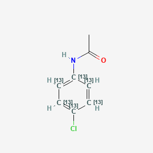 molecular formula C8H8ClNO B589195 4'-Chloroacetanilide-13C6 CAS No. 1329611-30-4