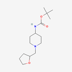 molecular formula C15H28N2O3 B5891956 Tert-butyl [1-(tetrahydrofuran-2-ylmethyl)piperidin-4-yl]carbamate 