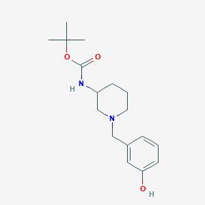 molecular formula C17H26N2O3 B5891974 Tert-butyl [1-(3-hydroxybenzyl)piperidin-3-yl]carbamate 