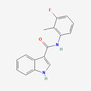 molecular formula C16H13FN2O B5892009 N-(3-fluoro-2-methylphenyl)-1H-indole-3-carboxamide 