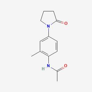 molecular formula C13H16N2O2 B5892028 N-[2-methyl-4-(2-oxo-1-pyrrolidinyl)phenyl]acetamide 