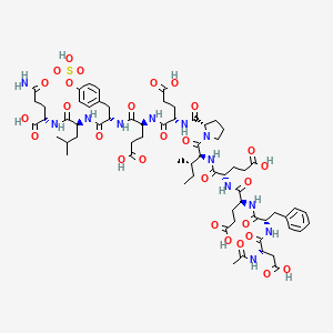 molecular formula C66H92N12O28S B589204 Acetyl-Hirudin (55-65) (sulfated) CAS No. 125441-01-2