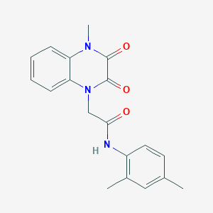 molecular formula C19H19N3O3 B5892069 N-(2,4-dimethylphenyl)-2-(4-methyl-2,3-dioxo-3,4-dihydro-1(2H)-quinoxalinyl)acetamide 