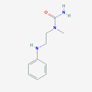 molecular formula C10H15N3O B5892115 N-(2-anilinoethyl)-N-methylurea 