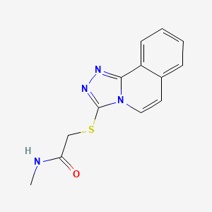 molecular formula C13H12N4OS B5892153 N-methyl-2-([1,2,4]triazolo[3,4-a]isoquinolin-3-ylthio)acetamide 