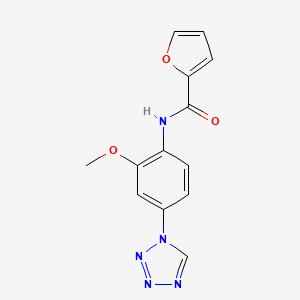 molecular formula C13H11N5O3 B5892161 N-[2-methoxy-4-(1H-tetrazol-1-yl)phenyl]-2-furamide 
