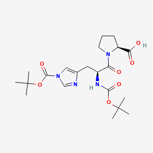 molecular formula C21H32N4O7 B589220 Boc-His(Boc)-Pro-OH CAS No. 158211-50-8