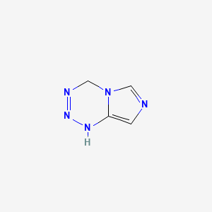 molecular formula C4H5N5 B589222 1,4-Dihydroimidazo[5,1-d][1,2,3,5]tetrazine CAS No. 127702-07-2