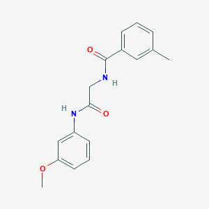 molecular formula C17H18N2O3 B5892272 N-{2-[(3-methoxyphenyl)amino]-2-oxoethyl}-3-methylbenzamide 