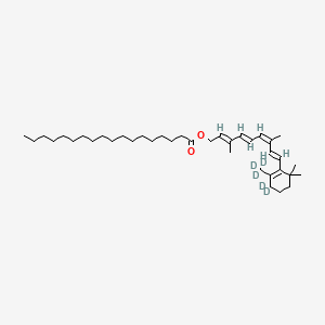 molecular formula C38H64O2 B589228 9-cis-Retinyl Stearate-d5 CAS No. 1331643-11-8