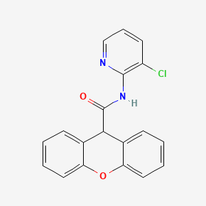 molecular formula C19H13ClN2O2 B5892291 N-(3-chloropyridin-2-yl)-9H-xanthene-9-carboxamide 