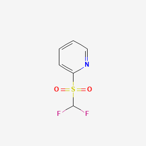 molecular formula C6H5F2NO2S B589232 2-((Difluoromethyl)sulfonyl)pyridine CAS No. 1219454-89-3
