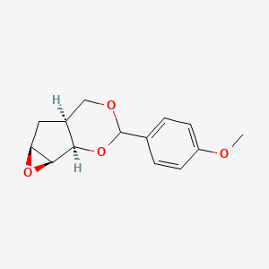 B589239 (1AS,1bR,5aS,6aS)-3-(4-methoxyphenyl)hexahydrooxireno[2',3':4,5]cyclopenta[1,2-d][1,3]dioxine CAS No. 905580-85-0