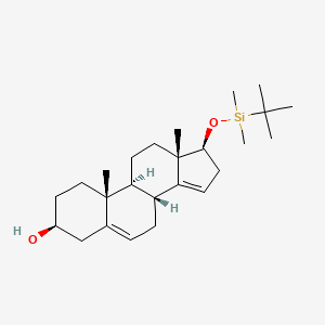 17-O-tert-Butyldimethylsilyl 5,14-Androstadiene-3|A,17|A-diol