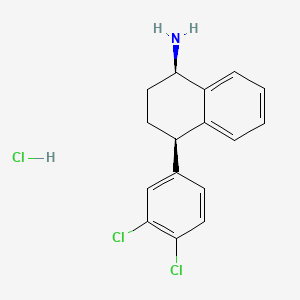 molecular formula C16H16Cl3N B589251 (1R,4R)-N-Desmethyl Sertraline Hydrochloride CAS No. 675126-09-7