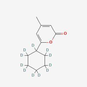 molecular formula C12H16O2 B589253 6-Cyclohexyl-4-methyl-2H-pyran-2-one-d11 CAS No. 1794737-30-6