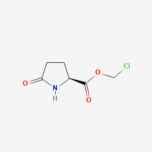molecular formula C6H8ClNO3 B589256 (S)-Chloromethyl 5-oxopyrrolidine-2-carboxylate CAS No. 132166-79-1