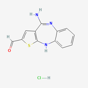 4-Aminothieno[2,3-b][1,5]benzodiazepine-2-carboxaldehyde Hydrochloride