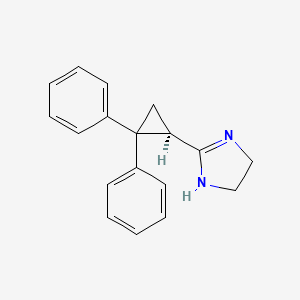 molecular formula C18H18N2 B589262 Cifenline, (R)- CAS No. 125836-74-0