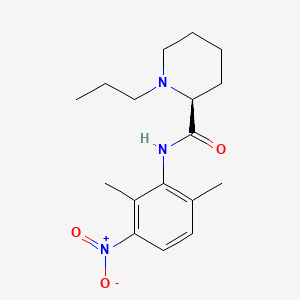 molecular formula C17H25N3O3 B589266 3-Nitro Ropivacaine CAS No. 247061-07-0