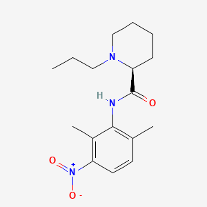 molecular formula C17H25N3O3 B589266 (2S)-N-(2,6-Dimethyl-3-nitrophenyl)-1-propylpiperidine-2-carboxamide CAS No. 247061-07-0