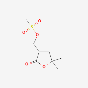 (5,5-Dimethyl-2-oxotetrahydro-3-furanyl)methyl methanesulfonate