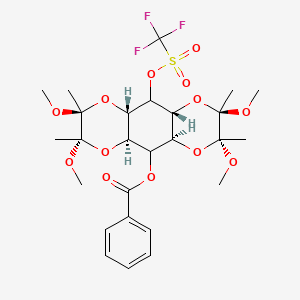 (2R,3R,4aR,5aS,7S,8S,9aS,10aR)-2,3,7,8-Tetramethoxy-2,3,7,8-tetramethyl-10-[(trifluoromethanesulfonyl)oxy]decahydrobenzo[1,2-b:4,5-b']bis[1,4]dioxin-5-yl benzoate