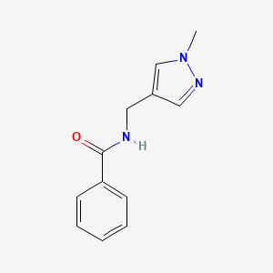 molecular formula C12H13N3O B5892878 N-[(1-methyl-1H-pyrazol-4-yl)methyl]benzamide 